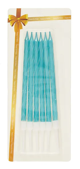 Набор свечей для торта (6 штук) (10,5 см) - фото 1