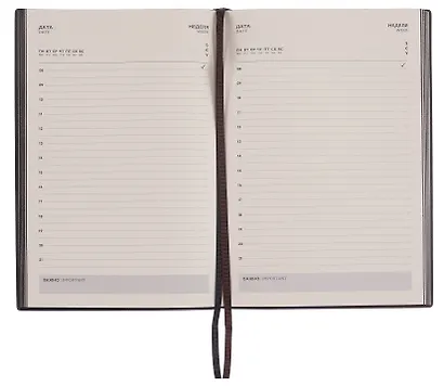 Ежедневник недат. А5 160л 146х211 мм "Шеврет" коричневый, иск.кожа, мягкий переплет, блинт.тиснение, офсет, закладка, 2 ляссе, инд.уп - фото 6