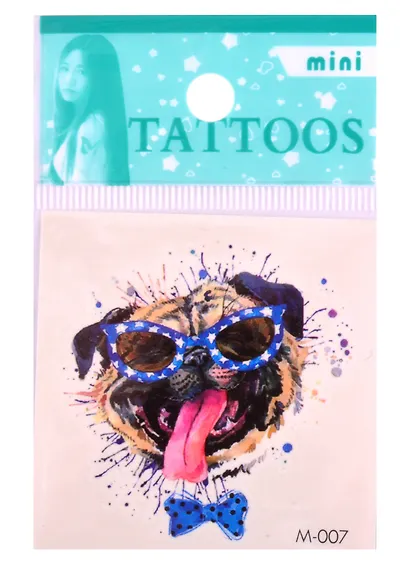 Тату Fashion doggy, 9,5*6,5 (микс)(орр) - фото 1