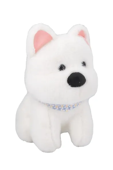 Мягкая игрушка Собачка с банданой (белая) (25см) (12-202509-BNT-44) - фото 1