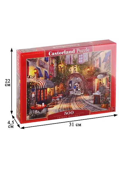 Пазл Castorland 500 эл. 47*33см. Французская улочка - фото 2