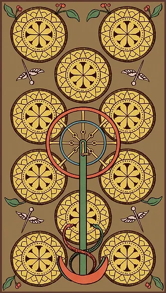 Таро мини-Символическое Вирта/Mini Tarot Symbolic Tarot of Wirth (78 карт + инструкция) - фото 8