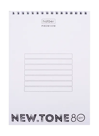 Блокнот А5 80л кл. "NEWtone PASTEL Незабудка" офсет 80г/м2, пласт.обл., гребень - фото 3