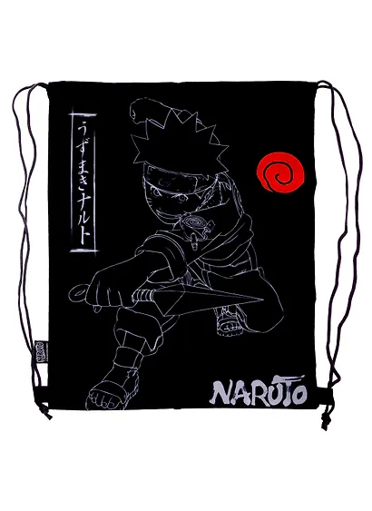 Мешок для сменной обуви "Naruto" 38*48, полиэстер - фото 1