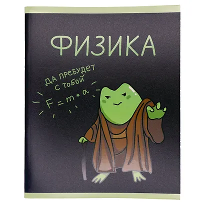 Тетрадь 48 листов в клетку "Жабка. Физика" - фото 2