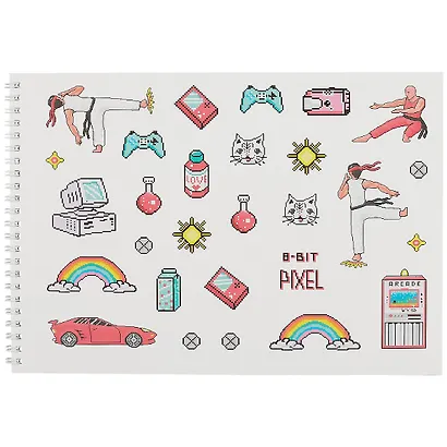 Альбом для рисования Listoff, New Game, А4, 30 листов, на гребне - фото 3