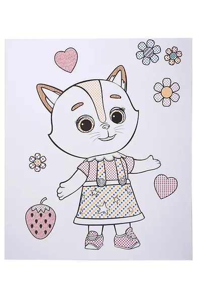 Водная мегараскраска с наклейками. Кошечки-собачки - фото 3