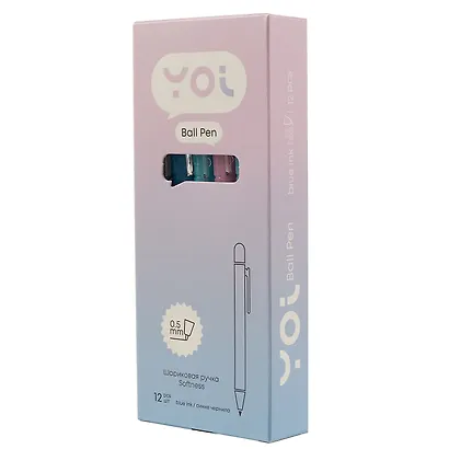Ручка шариковая Yoi, Softness, синяя 0,5 мм - фото 8