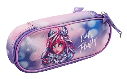 Пенал-косметичка Феникс+, "Девушка с барсом", на молнии - фото 2