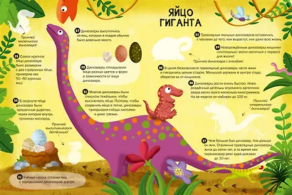 100 Интересных фактов. Динозавры. Наклей и узнай - фото 4