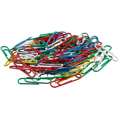 Скрепки 33мм 100шт винил, ассорти, к/к, ErichKrause - фото 3