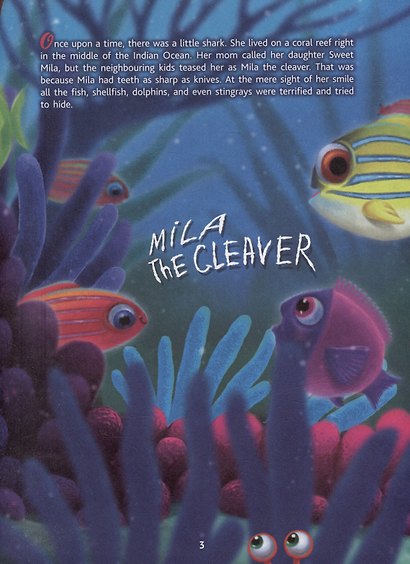Книги для билингвов. Акула Мила находит друзей / Mila the shark makes friends - фото 4