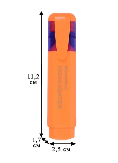 Текстовыделитель GoodMark, оранжевый 1-5 мм - фото 3