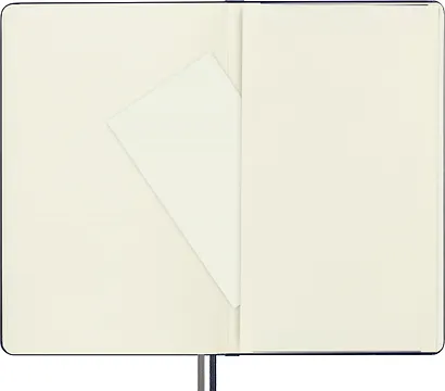 Книга для записей А5, 200 листов в линейку "Classic Expanded Large", твердая обложка, синий сапфир, резинка, 2 ляссе, Moleskine - фото 6