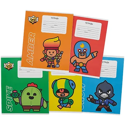 Тетрадь в линейку Премьера Паблишинг «Brawl Stars» в ассортименте, 12 листов - фото 13
