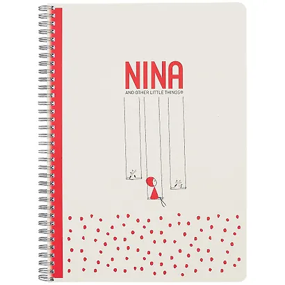 Тетрадь в клетку Academy Style, Nina, А4, 96 листов, в ассортименте - фото 3