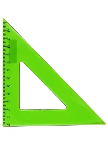 Угольник 12 см 45*90*45, в ассортименте - фото 2
