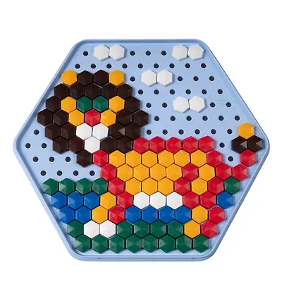Мозаика шестигранная 150 элементов, 6 цветов - фото 3
