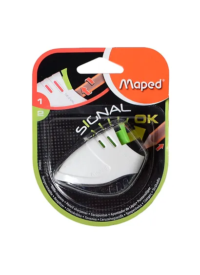 Точилка «Stop Signal», 1 отверстие, пластик, Maped, с контейнером - фото 2