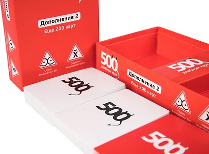 Настольная игра «500 злобных карт. Дополнение. Набор Красный» - фото 4