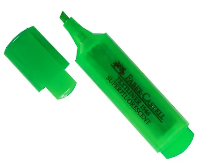 Текстовыделитель Faber-Castell, зеленый 1-5 мм - фото 1