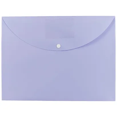 Папка-конверт А4+ "Pastel" пластик 0.25мм, ассорти - фото 4