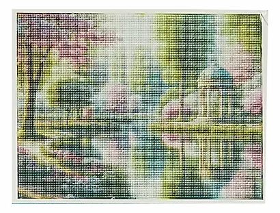 Алмазная мозаика. Классическая, подрамником, с полным заполнением."Сад бесконечной любви" 30х40, 30 цветов - фото 3