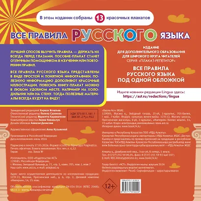 Плакат-репетитор. Все правила русского языка под одной обложкой - фото 2