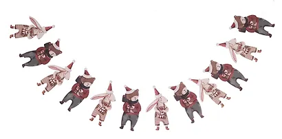 Гирлянда Зайка и Медвежонок (3м) (картон) - фото 4