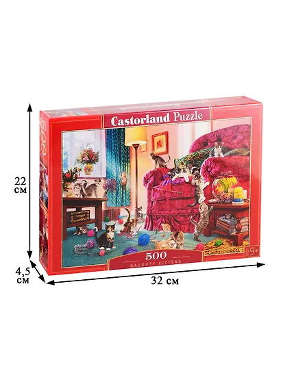 Пазл Castorland 500 эл. 47*33см. Непослушные котята - фото 2