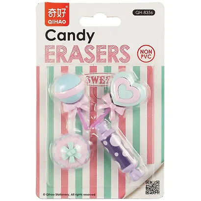 Набор ластиков «Candy», 5 штук - фото 2