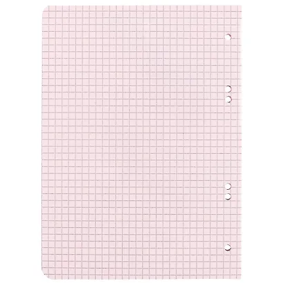 Сменный блок для тетради на кольцах, розовый, 50 листов - фото 2