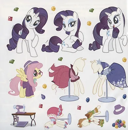 Развивающая книжка с многоразовыми наклейками для малышей № МНК 2001 "Мой маленький пони.Приключения в Понивилле" - фото 5