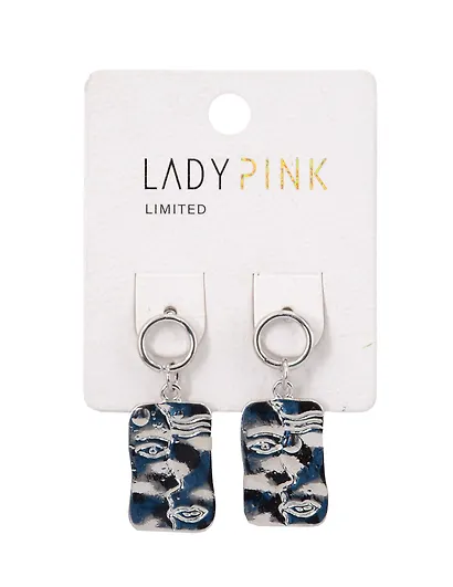 Серьги `LADY PINK` METALLIC (193127) - фото 1