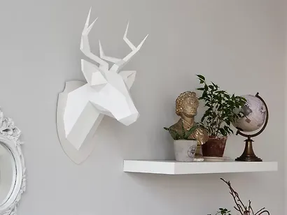 Набор для моделирования, PAPERHEAD, Полигональная модель оленя 1.0 - фото 3