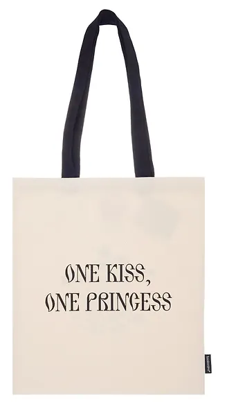 Сумка-шоппер From Russia with love One kiss, one princess Лягушка (текстиль) (40х32) (СК2025-312) - фото 2