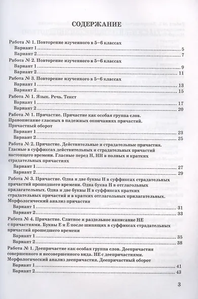 Зачетные работы по русскому языку. 7 класс. К учебнику М.Т. Баранова и др. "Русский язык. 7 класс. В двух частях" - фото 2