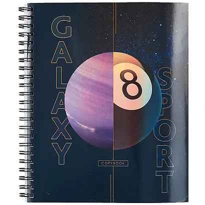 Тетрадь в клетку Listoff, "Космический спорт", 96 листов, в ассортименте - фото 1