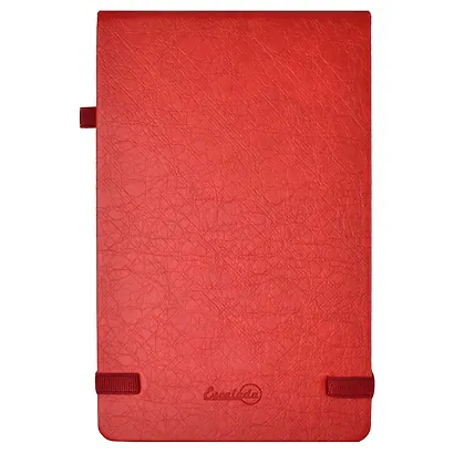 Книга для записей А5 96л лин. "ПАПИР КРАСНЫЙ" кожзам, тв.переплет - фото 2