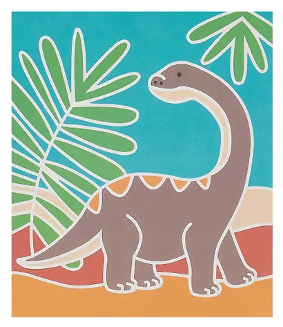 Фреска. Динозавры. Набор для творчества . -Китай: Bondibon, (Творчество с Буки). ВВ1967 462986 - фото 3