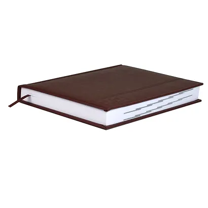 Ежедневник дат. 2026г. А5 176л "Наппа" коричневый, кожзам, тв.переплет, обл.поролон, блинт.тиснение, офсет, справ.мат-лы, ляссе, инд.уп - фото 4