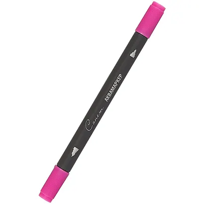 Маркер акварельный "Сонет", двухсторон., кисть и тонкий наконечник, фиолетово-розовый, сонет - фото 1