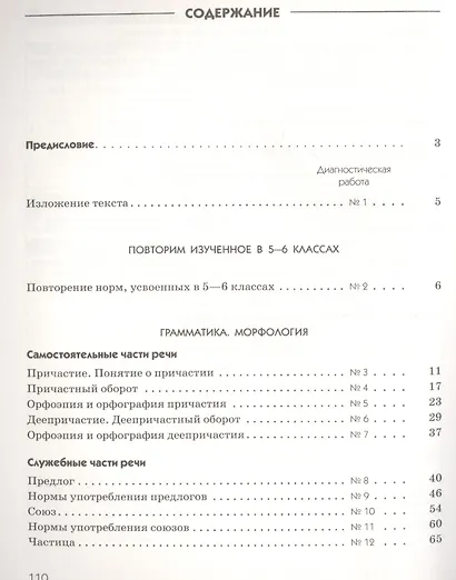 Русский язык. 7 класс. Диагностические работы к УМК "Русский язык. Теория", "Русский язык. Практика", "Русский язык. Русская речь" - фото 2