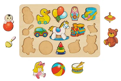 Пазл-рамка "Игрушки" 15 деталей - фото 2