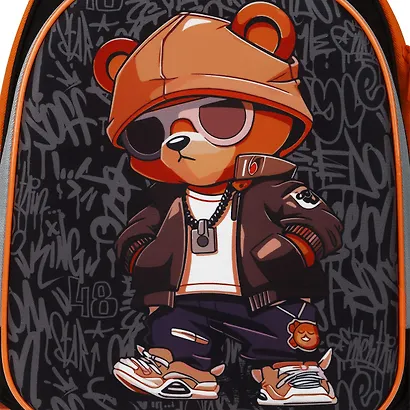 Ранец «Bear» для мальчика, 1–4 класс, анатомическая спинка, 2 отделения, 2 кармана, 35×29×12 см, ЭВА, ArtSpace - фото 9