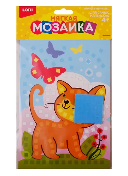 Набор для творчества LORI Мягкая мозаика. Малый набор "Котёнок" Кэ-007 - фото 1