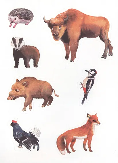 Многоразовые наклейки. Дикие животные - фото 4