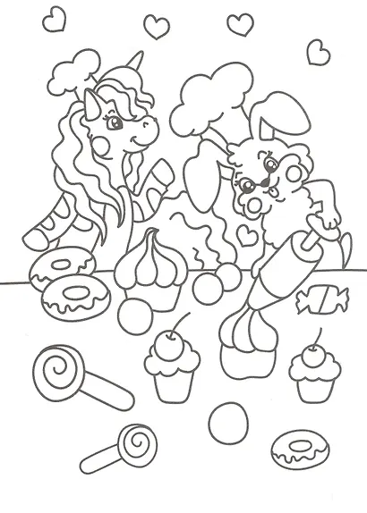 Мини-раскраска. Чудо-рогатики - фото 3