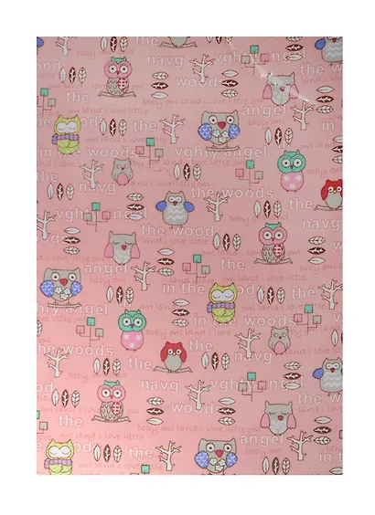 Тканевый лист на клеевой основе А4 Совы, в ассорти (11-00822-PA4003) - фото 1