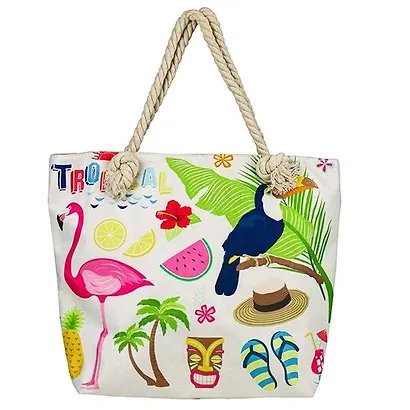 Сумка пляжная Яркие тропики СП-5285 - фото 1